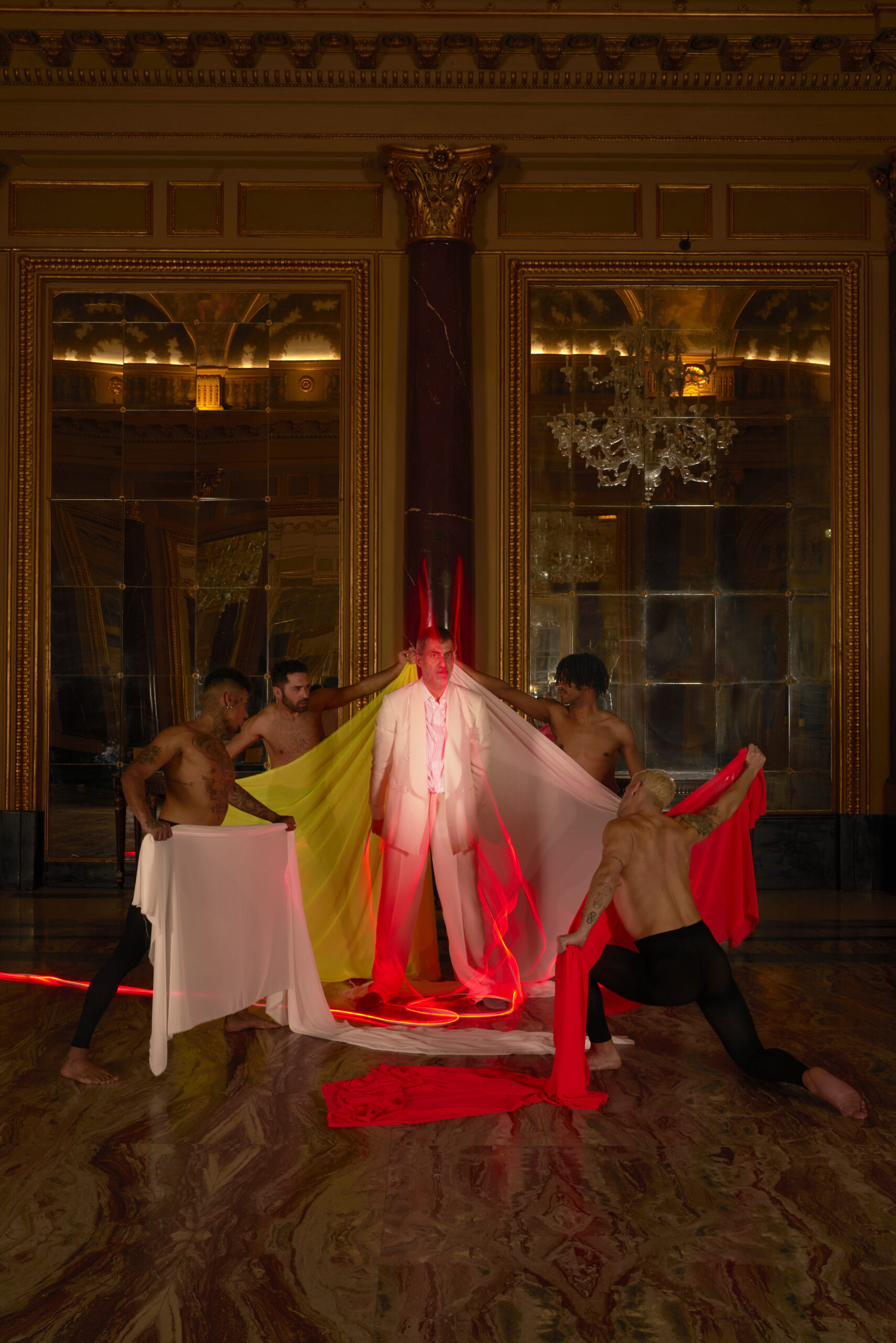 Actor Filippo Timi portrayed by Gianluigi Di Napoli for Man in Town